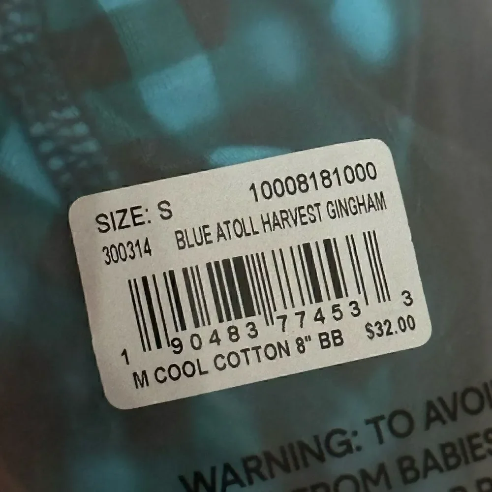 NWTs Tommy John Cool Cotton 8 Inch Boxer Brief Size Small